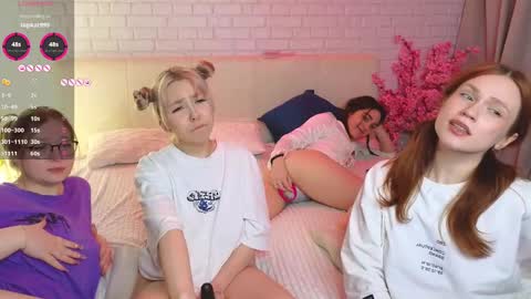Snapshot of _ramune_ chatting on February 2025 05:43:02 PM Merlizz Eva Jane Mila Nicole left to right online show from February 2025 05:43:02 PM