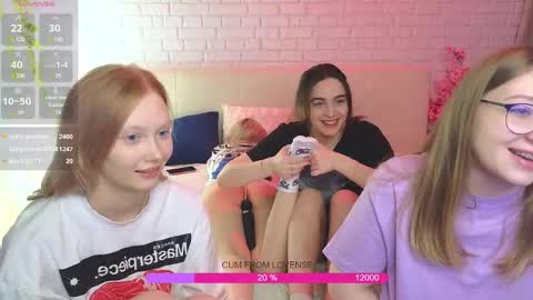 Snapshot of _ramune_ chatting on February 2025 05:41:01 AM Merlizz Eva Jane Mila Nicole left to right online show from February 2025 05:41:01 AM