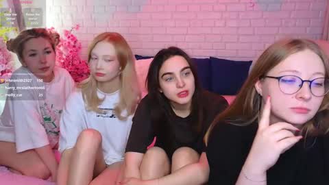 Snapshot of _ramune_ chatting on March 2025 11:49:01 PM Merlizz Eva Jane Mila Nicole left to right online show from March 2025 11:49:01 PM