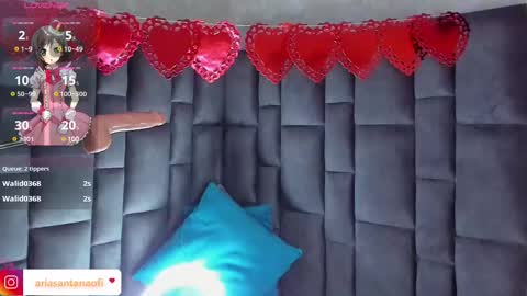 Snapshot of arisantana chatting on February 2025 01:48:01 PM Aria online show from February 2025 01:48:01 PM