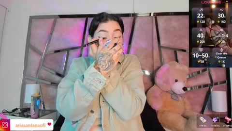 Snapshot of arisantana chatting on March 2025 11:27:01 AM Aria online show from March 2025 11:27:01 AM