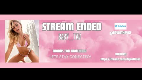Baby Tavia online show from March 2025 07:17:01 PM