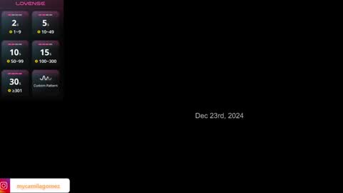 Snapshot of camilagomezz chatting on December 2024 01:16:02 AM Camila online show from December 2024 01:16:02 AM