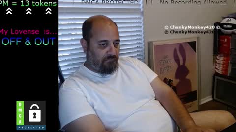 Snapshot of chunkymonkey420 chatting on March 2025 10:32:02 PM Spencer Smokey Bear online show from March 2025 10:32:02 PM