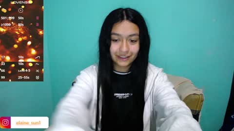 Snapshot of elaine_sun chatting on December 2024 04:15:02 AM Elaine eli online show from December 2024 04:15:02 AM