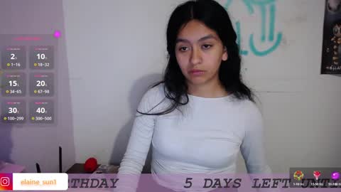 Snapshot of elaine_sun chatting on January 2025 05:16:01 AM Elaine eli online show from January 2025 05:16:01 AM