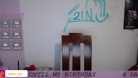 Snapshot of elaine_sun chatting on January 2025 02:15:02 AM Elaine eli online show from January 2025 02:15:02 AM