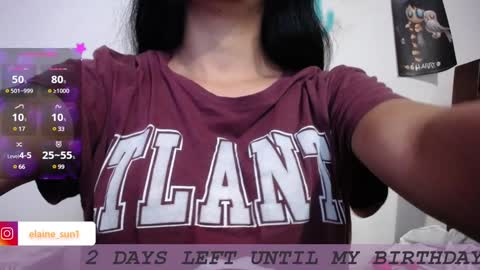 Snapshot of elaine_sun chatting on January 2025 06:14:01 AM Elaine eli online show from January 2025 06:14:01 AM