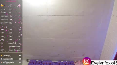 evelyn Foxx new account online show from February 2025 07:34:01 AM