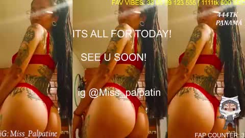 Snapshot of evil_miss_palpatin chatting on December 2025 08:03:01 PM Lucia Ilich.... IG miss palpatine NEXT SHOW 200724 online show from December 2025 08:03:01 PM