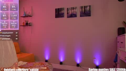 Snapshot of fiery_redhead chatting on May 2026 11:01:04 PM Cassie Ventura online show from May 2026 11:01:04 PM