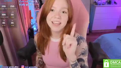 Snapshot of gwen_allen chatting on June 2026 12:46:02 AM I am Gwen online show from June 2026 12:46:02 AM