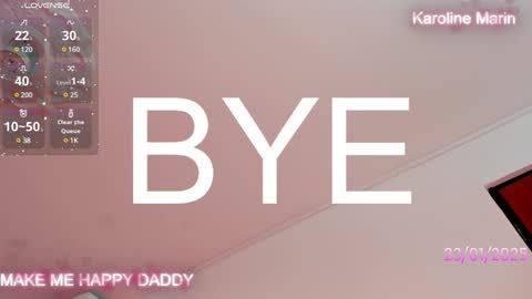 Karoline online show from January 2025 01:13:02 AM