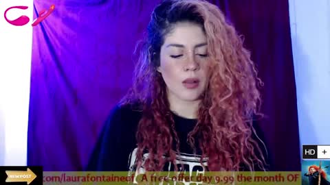 Snapshot of laura_fountain_ chatting on January 2025 04:49:02 PM weedcam Curly Laura OF    online show from January 2025 04:49:02 PM