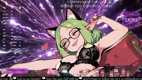 Snapshot of liorasublime chatting on May 2026 02:28:01 AM im Liora uwu online show from May 2026 02:28:01 AM
