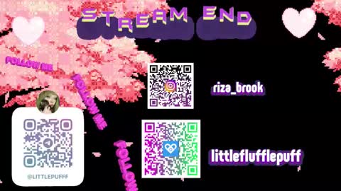Snapshot of littleflufflepuff chatting on September 2025 12:47:01 AM Riza Riri Puff online show from September 2025 12:47:01 AM