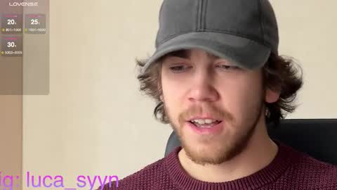 Snapshot of luca_syn chatting on October 2025 06:15:01 AM Luca S online show from October 2025 06:15:01 AM