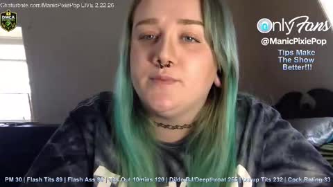 ManicPixiePop online show from February 2026 09:46:01 PM