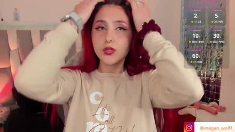 Snapshot of megan_wolf_1 chatting on December 2024 06:25:02 AM Megan Online 1200am To 600 am Colombian time online show from December 2024 06:25:02 AM