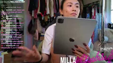 Snapshot of millamischief chatting on June 2026 03:59:02 AM Milla Mischief online show from June 2026 03:59:02 AM