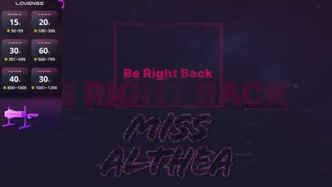 Snapshot of missalthea chatting on October 2025 10:21:02 PM Althe online show from October 2025 10:21:02 PM