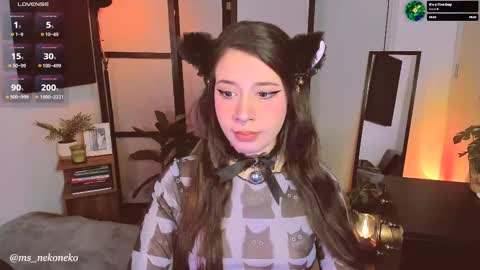 Snapshot of ms_nekoneko chatting on September 2025 09:59:02 PM schedule monday tuesday wednesday thursday - sunday online show from September 2025 09:59:02 PM