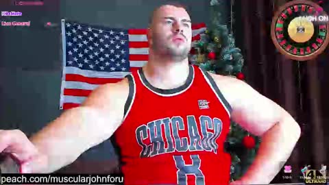 Snapshot of muscularjohnforu chatting on December 2024 07:11:02 PM click icon for peach  online show from December 2024 07:11:02 PM