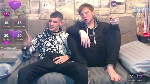 Max tall dark-haired guy with tattoos and Phil blond-haired online show from March 2026 02:50:01 AM