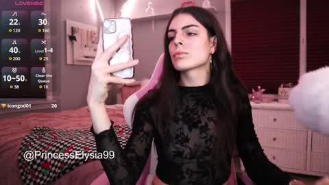 Snapshot of princesselysia99 chatting on January 2025 12:57:01 AM Princess Elysia online show from January 2025 12:57:01 AM