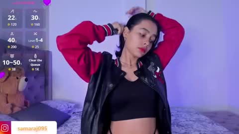 Snapshot of samara_jonnes_ chatting on February 2026 03:54:01 AM Samara is my name a pleasure delighted that you are here leave your thumb up it is important to me online show from February 2026 03:54:01 AM