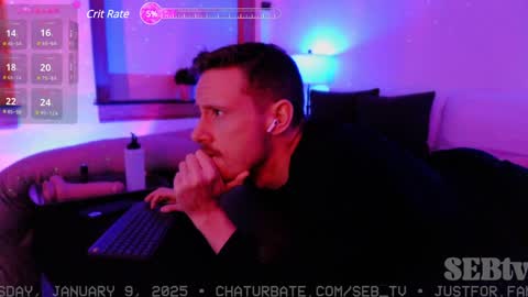 Snapshot of seb_tv chatting on January 2025 07:42:01 AM Sebastian online show from January 2025 07:42:01 AM