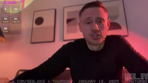 Snapshot of seb_tv chatting on January 2025 01:47:01 AM Sebastian online show from January 2025 01:47:01 AM