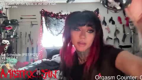 Mistrx Sin online show from February 2026 08:10:01 PM