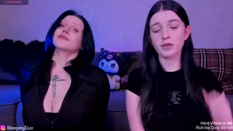Snapshot of sleepingduo chatting on June 2026 07:23:02 PM Hi We are Iva and Angela Nice to meet u 3 online show from June 2026 07:23:02 PM
