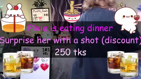 Snapshot of ten_tickle_pixie chatting on February 2025 02:25:01 AM Pixie and Tentacle Overlord online show from February 2025 02:25:01 AM