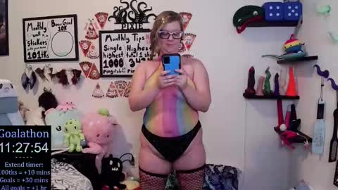 Snapshot of ten_tickle_pixie chatting on November 2025 11:15:01 PM Pixie and Tentacle Overlord online show from November 2025 11:15:01 PM