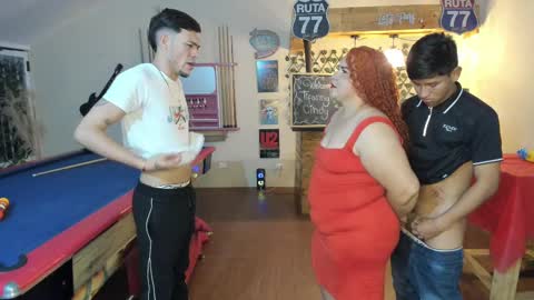 Snapshot of theorderofphoenixxx chatting on March 2025 08:51:02 AM Marce Anthony Tifanny and Marcus online show from March 2025 08:51:02 AM