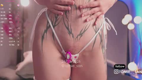 Snapshot of tomie_san chatting on March 2026 11:05:02 AM Tomie online show from March 2026 11:05:02 AM