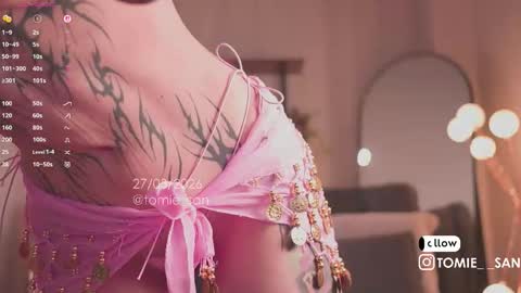 Snapshot of tomie_san chatting on March 2026 08:08:02 PM Tomie online show from March 2026 08:08:02 PM