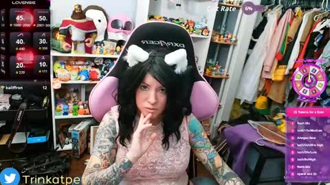 Snapshot of trinitykatze chatting on September 2025 07:02:02 PM Trin Kat pet online show from September 2025 07:02:02 PM