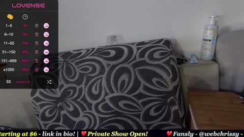 Snapshot of webchrissy chatting on January 2025 07:49:02 AM Chrissy online show from January 2025 07:49:02 AM