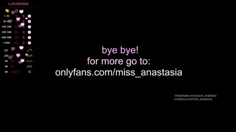 Anastasia online show from December 2024 08:43:01 PM