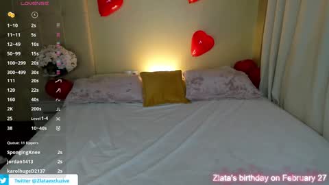 Snapshot of zlata__fox chatting on February 2025 11:46:02 PM Zlata Mon Tue Thu Fri Sun Sa GMT 3 0000pm - 0600pm online show from February 2025 11:46:02 PM