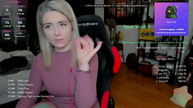 Lisaonthemoon online show from March 2026 07:33:01 PM