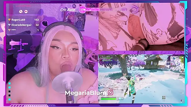 Snapshot of MegariaB chatting on December 2024 07:22:02 AM MegariaB online show from December 2024 07:22:02 AM