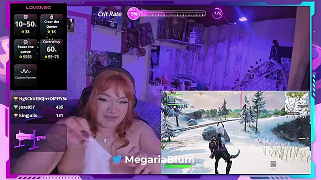 Snapshot of MegariaB chatting on January 2025 07:06:02 AM MegariaB online show from January 2025 07:06:02 AM