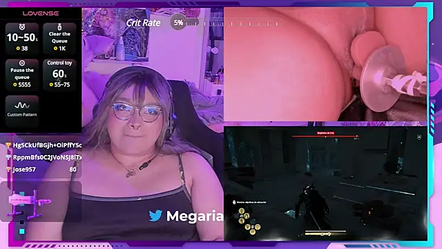 Snapshot of MegariaB chatting on January 2025 07:38:02 AM MegariaB online show from January 2025 07:38:02 AM