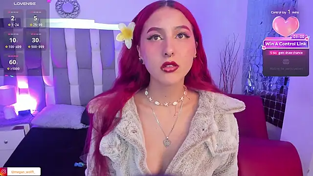 Snapshot of Megan_wolf1_ chatting on March 2025 09:01:02 AM Megan wolf1  online show from March 2025 09:01:02 AM