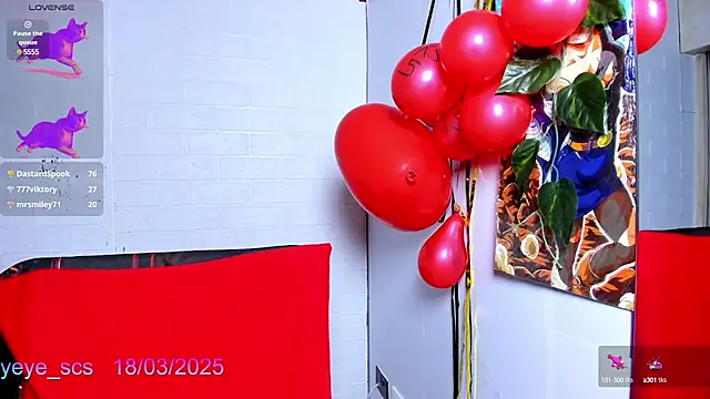 Snapshot of Yeye_scs chatting on March 2025 06:48:02 PM Yeye scs online show from March 2025 06:48:02 PM