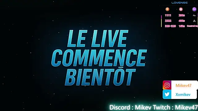 Snapshot of Mikev chatting on September 2025 06:00:01 PM Mikev online show from September 2025 06:00:01 PM